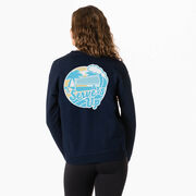 Volleyball Crewneck Sweatshirt - Serve's Up (Back Design)