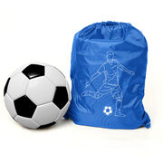 Soccer Sport Pack Cinch Sack - Soccer Guy Player Sketch