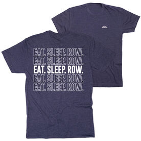 Crew Short Sleeve T-Shirt - Eat. Sleep. Row. (Back Design)