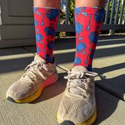 Guys Lacrosse Graphic Flex Mid-Calf Socks - Bayside