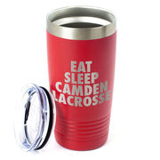 Lacrosse 20 oz. Double Insulated Tumbler - Personalized Eat Sleep Lacrosse