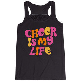 Cheerleading Flowy Racerback Tank Top - Cheer Is My Life