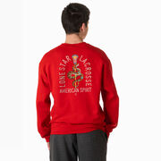 Guys Lacrosse Crewneck Sweatshirt - Lone Star Lacrosse (Back Design)