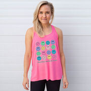 Volleyball Flowy Racerback Tank Top - Volleyball Makes Me Happy
