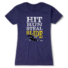 Softball Women's Everyday Tee - Hit Run Steal Slide
