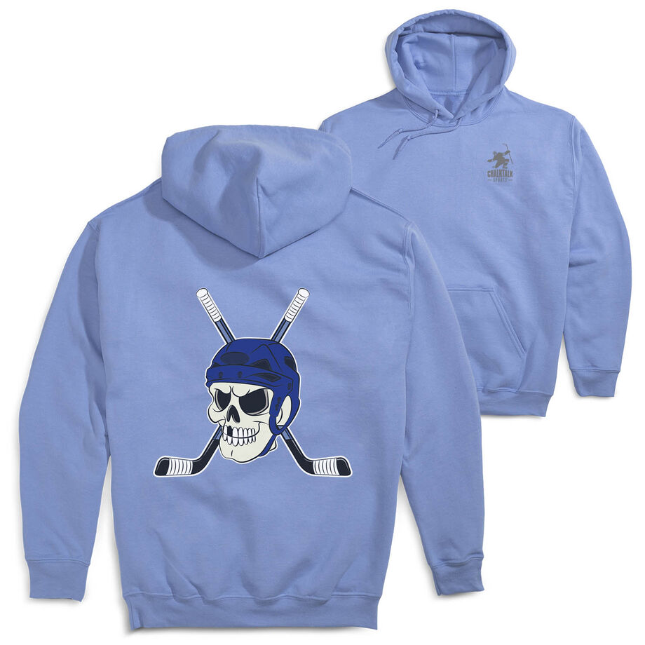 Hockey Hooded Sweatshirt - Chill to the Bone (Back Design)