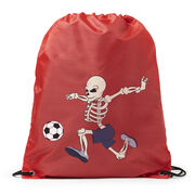 Soccer Drawstring Backpack - Skeleton Striker 