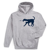 Baseball Hooded Sweatshirt - Navy Baseball Dog