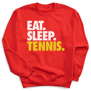 Tennis Crewneck Sweatshirt - Eat Sleep Tennis (Bold)