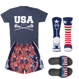 Patriotic Lacrosse Outfit