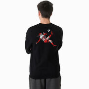 Soccer Crewneck Sweatshirt - Soccer Santa (Back Design)