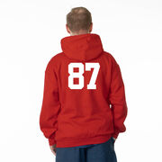 Baseball Hooded Sweatshirt - Baseball Dad Silhouette