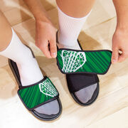Girls Lacrosse Repwell&reg; Slide Sandals - Stick Reflected