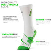 Pickleball Woven Mid-Calf Socks - Pickle