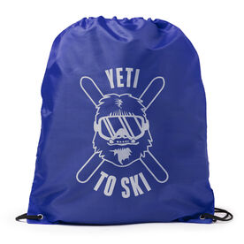 Skiing Drawstring Backpack - Yeti To Ski