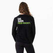 Field Hockey Crewneck Sweatshirt - Eat Sleep Field Hockey (Back Design)