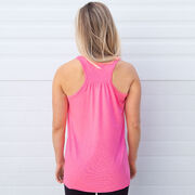 Softball Flowy Racerback Tank Top - Eat Sleep Softball