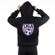 Soccer Hooded Sweatshirt - Soccer USA (Back Design)