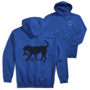 Soccer Hooded Sweatshirt - Sport The Soccer Dog (Back Design)