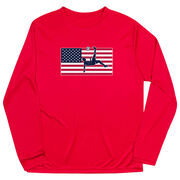 Soccer Long Sleeve Performance Tee - Patriotic Soccer