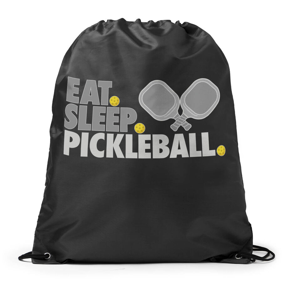 Pickleball Drawstring Backpack - Eat. Sleep. Pickleball