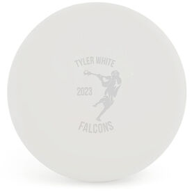 Lacrosse Player Male Laser Engraved Lacrosse Ball (White Ball)