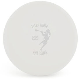 Lacrosse Player Male Laser Engraved Lacrosse Ball (White Ball)