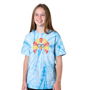Girls Lacrosse Short Sleeve T-Shirt - Girls Lacrosse Goofy Turkey Tie Dye