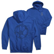 Soccer Hooded Sweatshirt - Soccer Words (Back Design)
