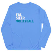 Volleyball Long Sleeve Performance Tee - Eat. Sleep. Volleyball.