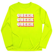 Cheerleading Long Sleeve Performance Tee - Retro Cheer