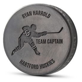 Hockey Engraved Puck - Personalized Slapshot