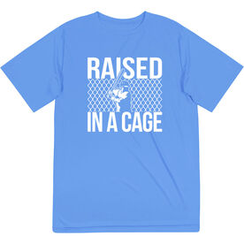 Baseball Short Sleeve T-Shirt - Raised in A Cage Baseball | Navy, Men's, S | Baseball Lifestyle Apparel | ChalkTalkSPORTS