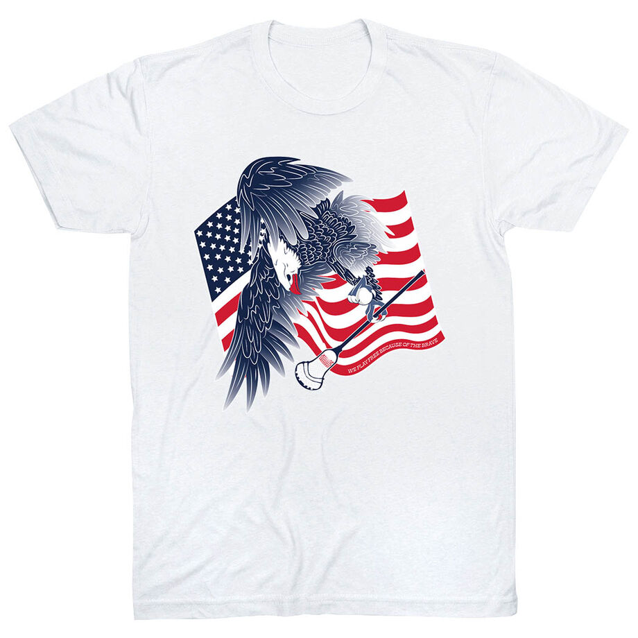Guys Lacrosse Short Sleeve T-Shirt - Lacrosse Eagle