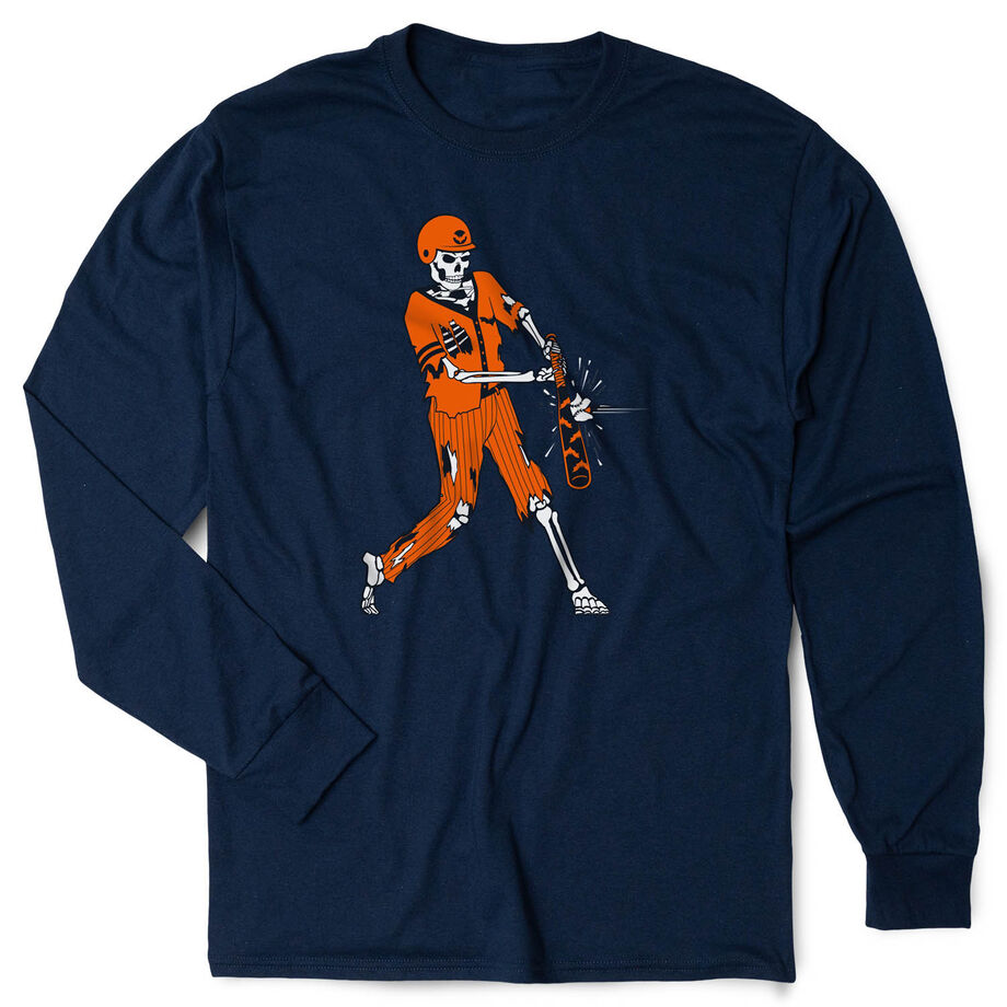 Baseball T-Shirt Long Sleeve - Home Run Zombie