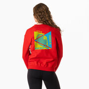 Tennis Crewneck Sweatshirt - Let's Raise A Racket (Back Design)