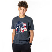 Guys Lacrosse Short Sleeve T-Shirt - Lacrosse Eagle