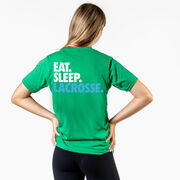 Lacrosse Short Sleeve T-Shirt - Eat. Sleep. Lacrosse. (Back Design)