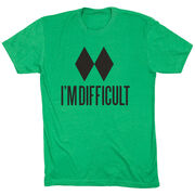 Skiing & Snowboarding Short Sleeve T-Shirt - I'm Difficult