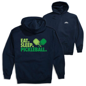 Pickleball Hooded Sweatshirt - Eat. Sleep. Pickleball (Back Design)