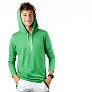 Men's Crew Lightweight Hoodie - Crew Row Team Sketch