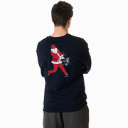 Baseball Crewneck Sweatshirt - Baseball Santa (Back Design)