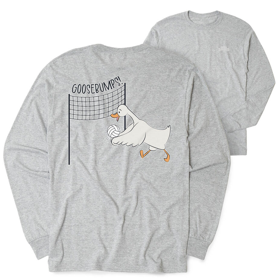 Volleyball Tshirt Long Sleeve - Goosebumps (Back Design)