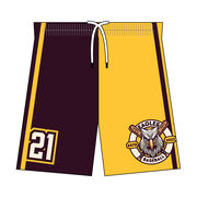 Custom Team Shorts - Baseball Half & Half