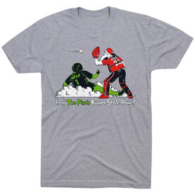 Baseball Short Sleeve T-Shirt - How The Pinch Stole Home [Youth Large/Gray] - SS