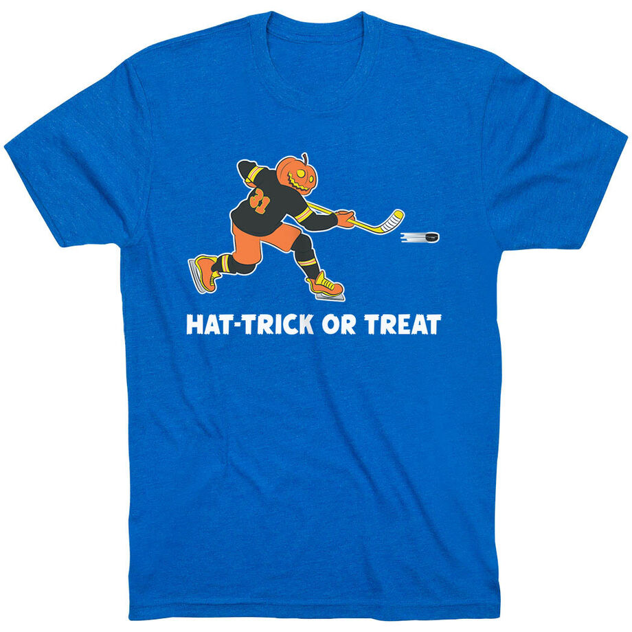 Hockey Short Sleeve T-Shirt - Hat-Trick or Treat