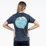 Volleyball Short Sleeve T-Shirt - Serve's Up (Back Design)
