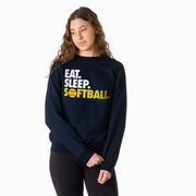 Softball Crewneck Sweatshirt - Eat Sleep Softball