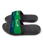 Guys Lacrosse Repwell&reg; Slide Sandals - Team Name Colorblock