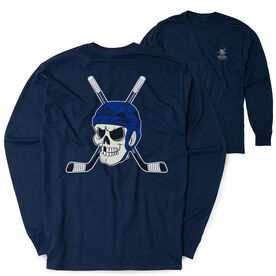 Hockey Tshirt Long Sleeve - Chill to the Bone (Back Design)